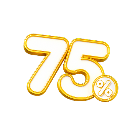 75% off